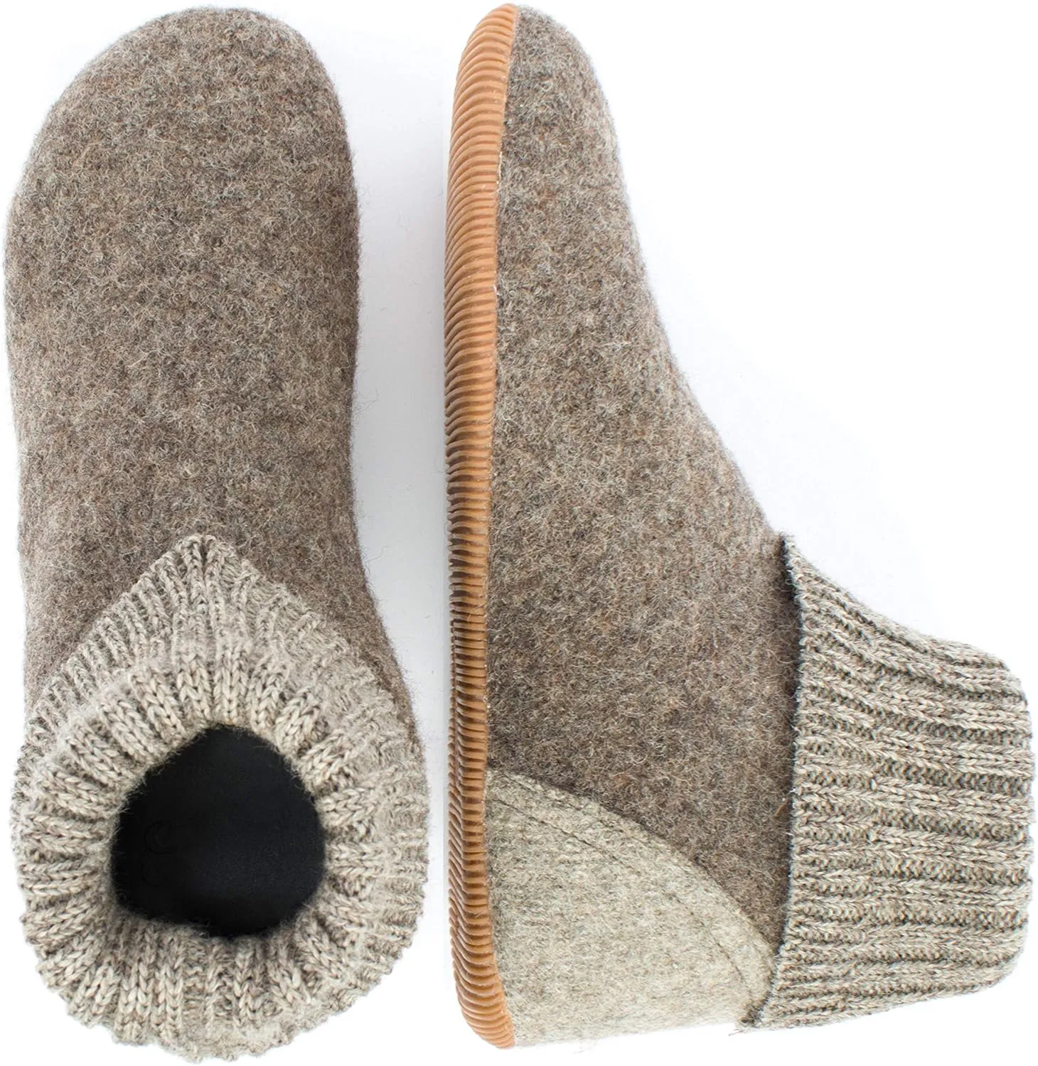 GIESSWEIN Wildpoldsried – Unisex Hüttenschuhe, Warme Pantoffeln, Feste Sohle, Hoher Hausschuh, Filz, Damen & Herren‌