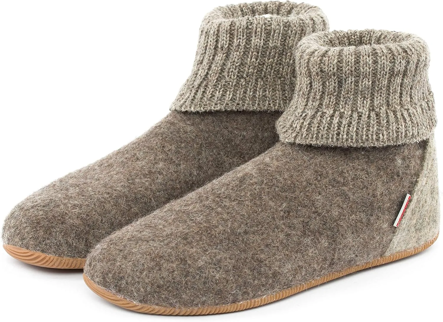 GIESSWEIN Wildpoldsried – Unisex Hüttenschuhe, Warme Pantoffeln, Feste Sohle, Hoher Hausschuh, Filz, Damen & Herren‌