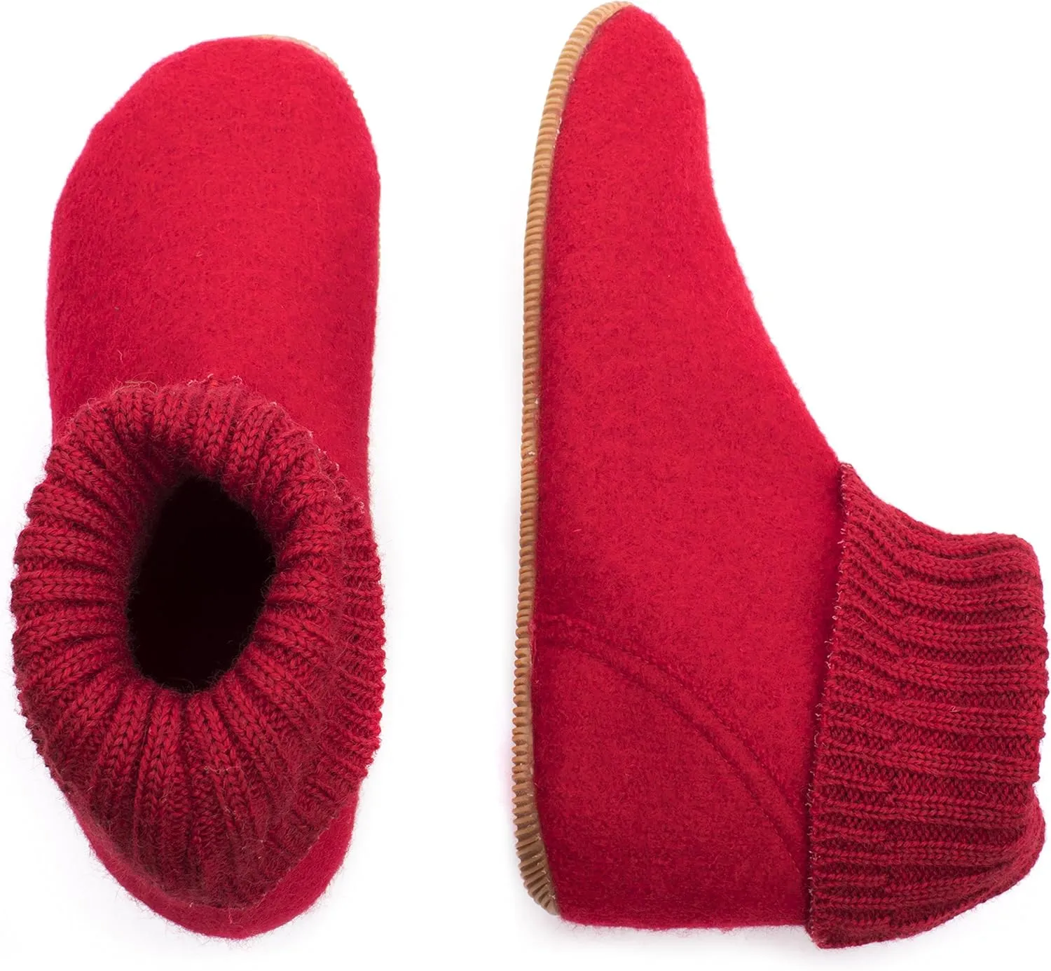 GIESSWEIN Wildpoldsried – Unisex Hüttenschuhe, Warme Pantoffeln, Feste Sohle, Hoher Hausschuh, Filz, Damen & Herren‌