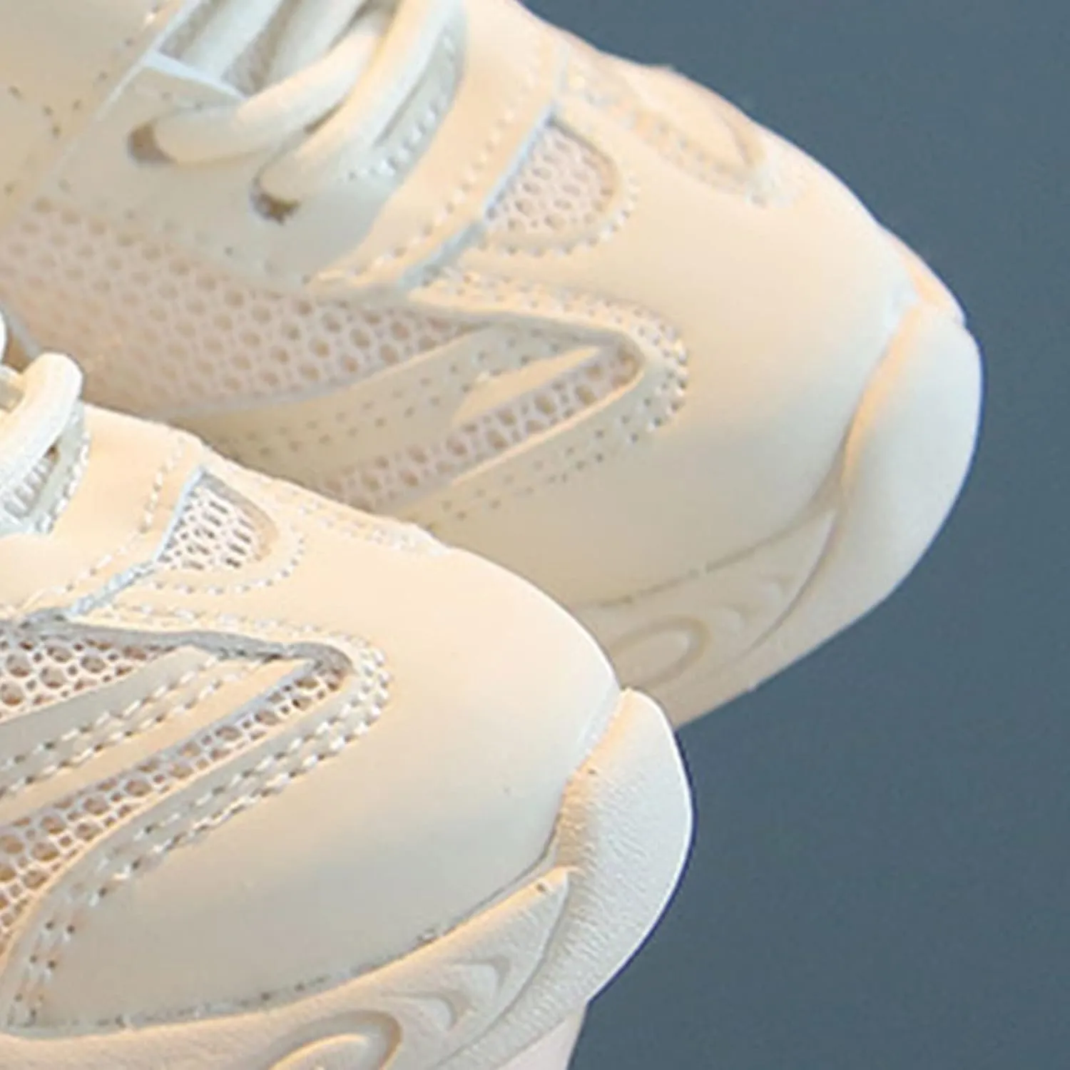 Girls Kids Ankle Hook and Loops Sneaker Mesh Breathable Light Outdoor Running Sport Shoes Sole Non Slip Baby Kids Shoes