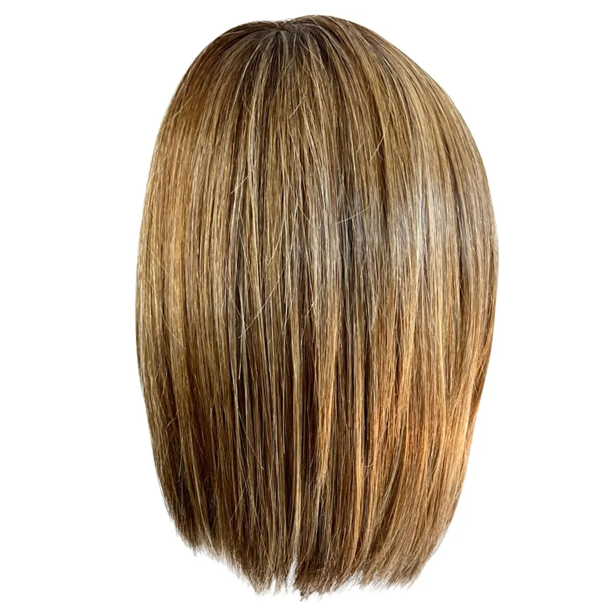 Glam Era Shoulder-Length Bob Wig, Sleek and Trendy With Center Part, Average Cap - GF11-25SS Honey Pecan