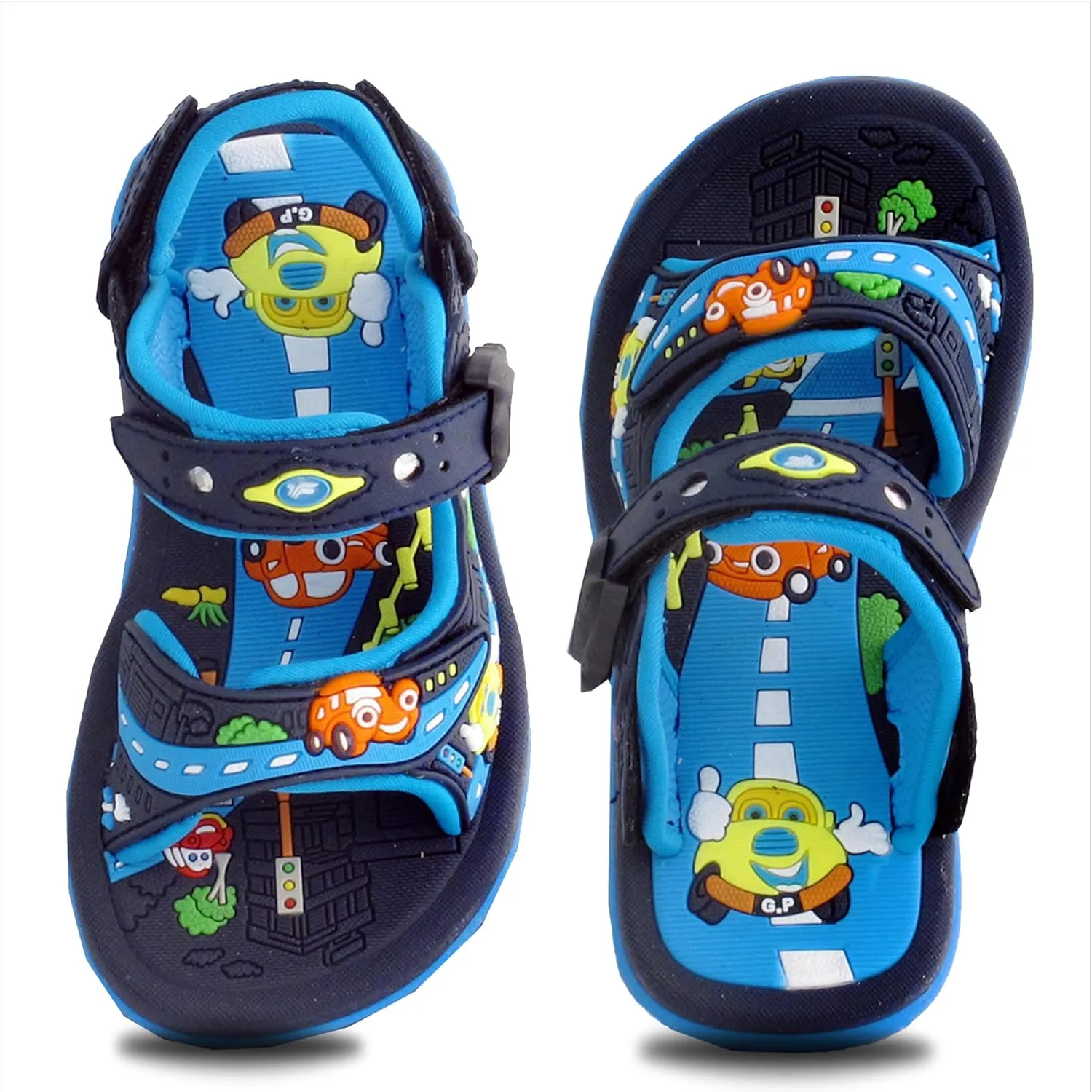 Gold Pigeon Shoes KIDS Easy Snap Lock Outdoor/Water Sandals & Slides. Adjustable Straps