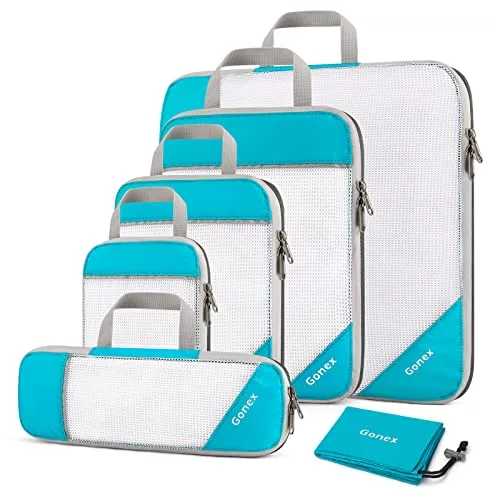 Gonex Compression Packing Cubes Mesh Organizers