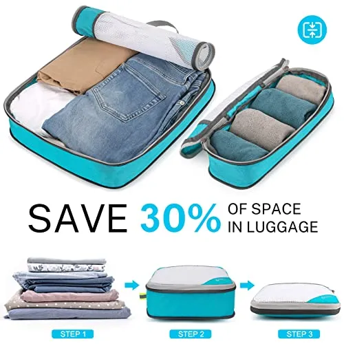 Gonex Compression Packing Cubes Mesh Organizers