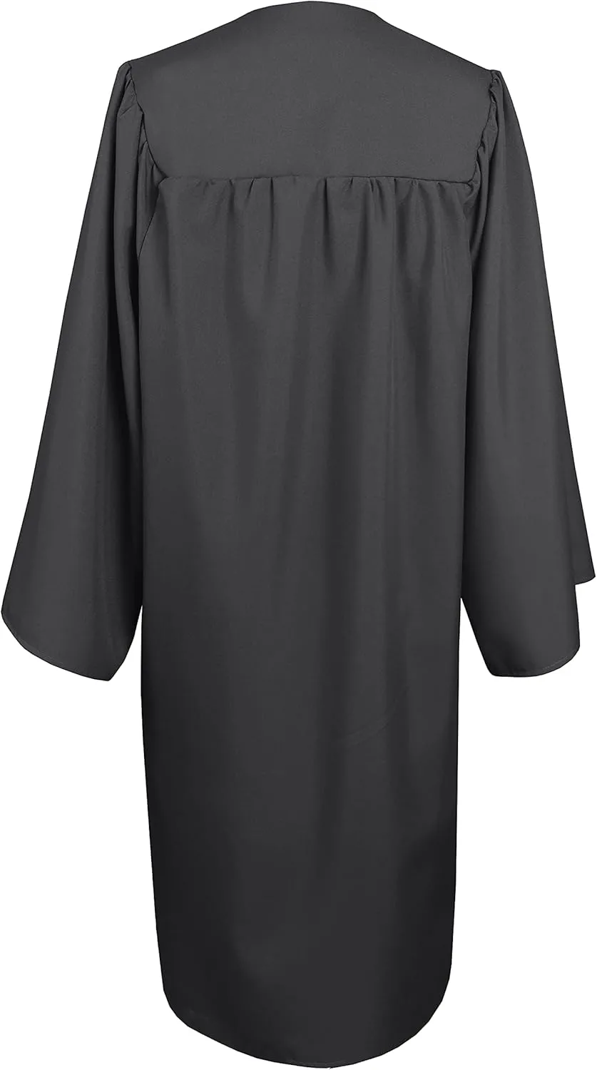 GradPlaza Matte Choir Robe for Church Baptism Officiant Confirmation Costume,Graduation Gown for School,Judge Pastor Robes