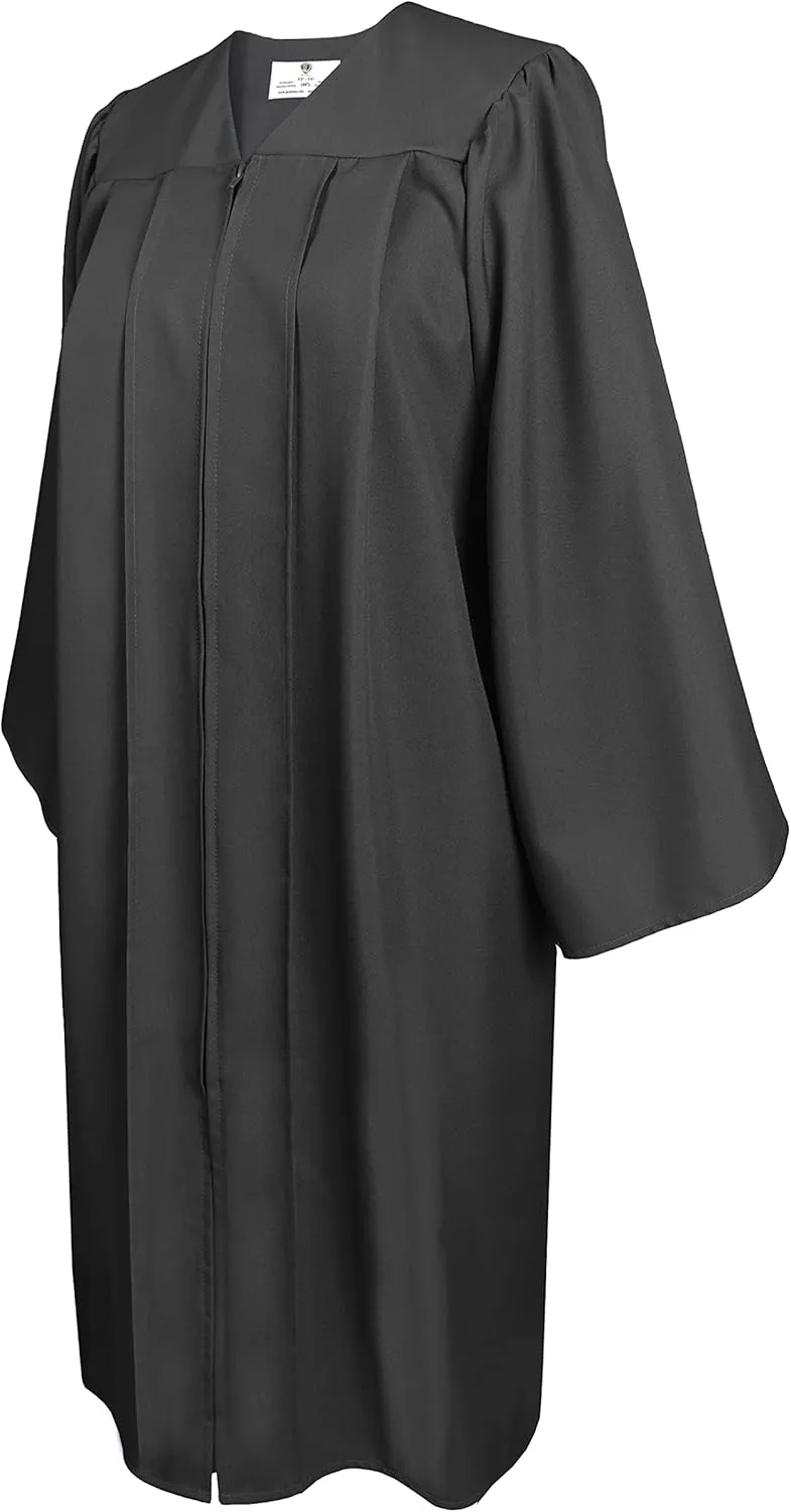 GradPlaza Matte Choir Robe for Church Baptism Officiant Confirmation Costume,Graduation Gown for School,Judge Pastor Robes