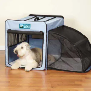 Guardian Gear Expand-A-Crate for Pets, Medium, Taupe