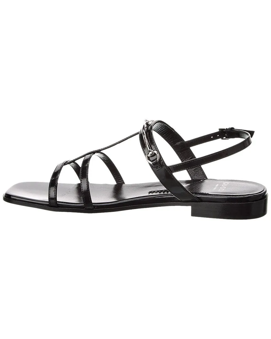 Gucci Slim Horsebit Leather Sandal