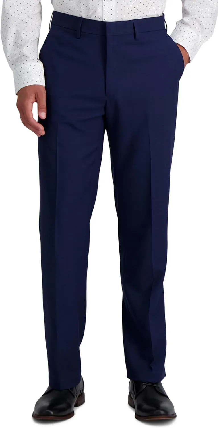 Haggar Men's Premium Comfort Dress Pant-Straight Fit Flat Front (Regular and Big & Tall Sizes)