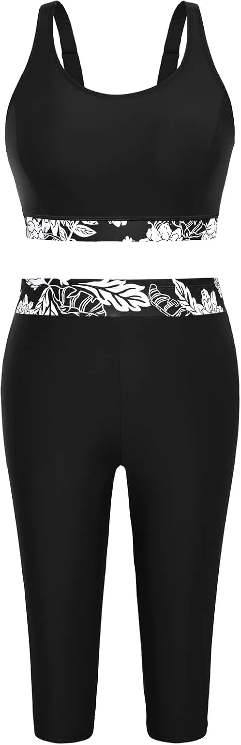 Hanna Nikole Women 3 Pieces Plus Size Rash Guard Swimwear Sun Protection Surfing Bathing Suits Long Sleeve Swimsuits