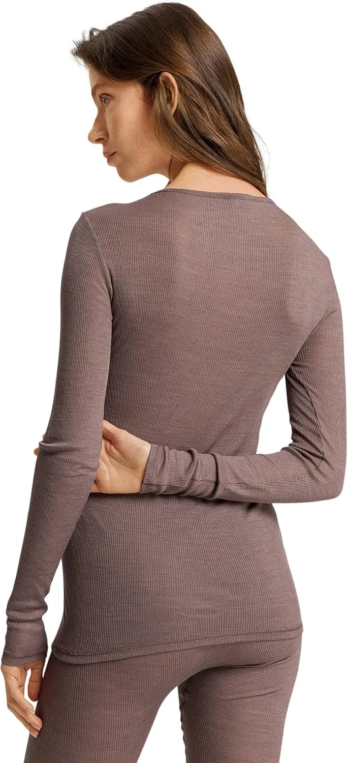 Hanro Women's Woolen Silk Long Sleeve Shirt