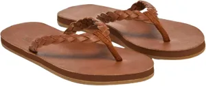 Hari Mari- Meadows Braided- Women's Classic Full Grain Leather Flip Flops with Braided Straps- No Break Ins, Firm Arch Support, and Beveled Edge to Reduce Tripping