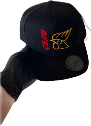 Hats Gorra Gallo Guatemala Bordado Ajustable Black