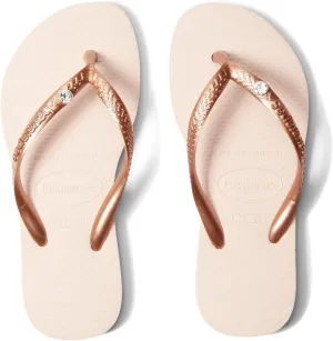Havaianas Girl's Slim Crystal SW II Flip Flop Sandal (Toddler/Little Kid/Big Kid)