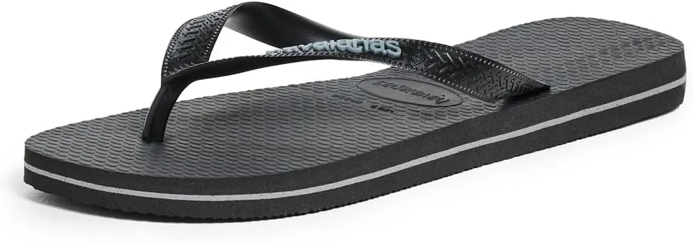 Havaianas Men's Top Rubber Logo Filete Flip Flops