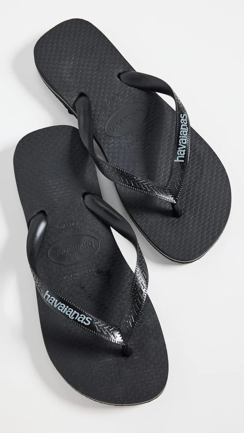 Havaianas Men's Top Rubber Logo Filete Flip Flops