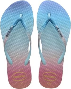 Havaianas Slim Gradient Sunset Flip Flop Sandal White 35/36 Brazil (US Men's 4/5, Women's 5/6) M