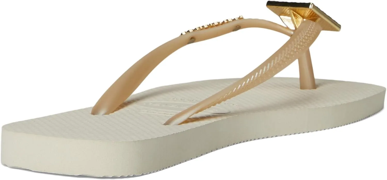 Havaianas Women's Slim Crystal Square Elegance Sandals Flip-Flop