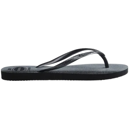Havaianas - Women's Slim Gloss Flip Flops - Black