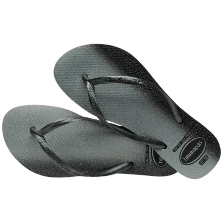 Havaianas - Women's Slim Gloss Flip Flops - Black