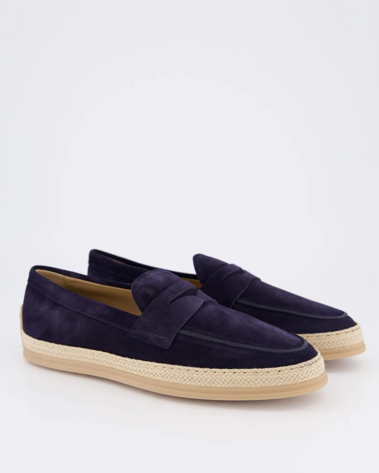 Heren Gomma Rafia Mocassin Blauw