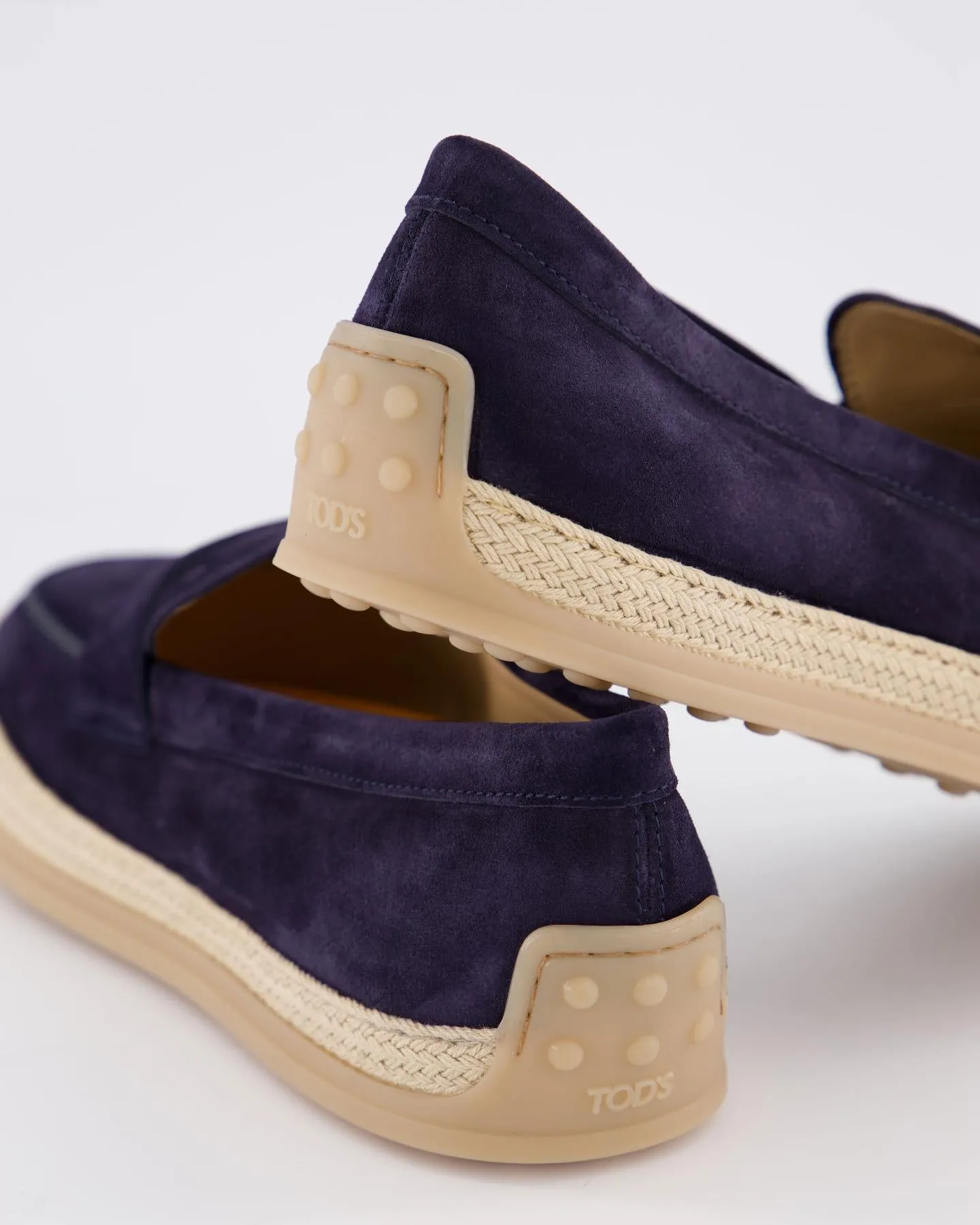 Heren Gomma Rafia Mocassin Blauw