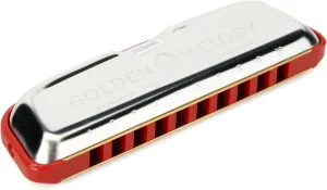 Hohner Golden Melody Progressive Harmonica, Key of Bb Flat (M544BX-BB)