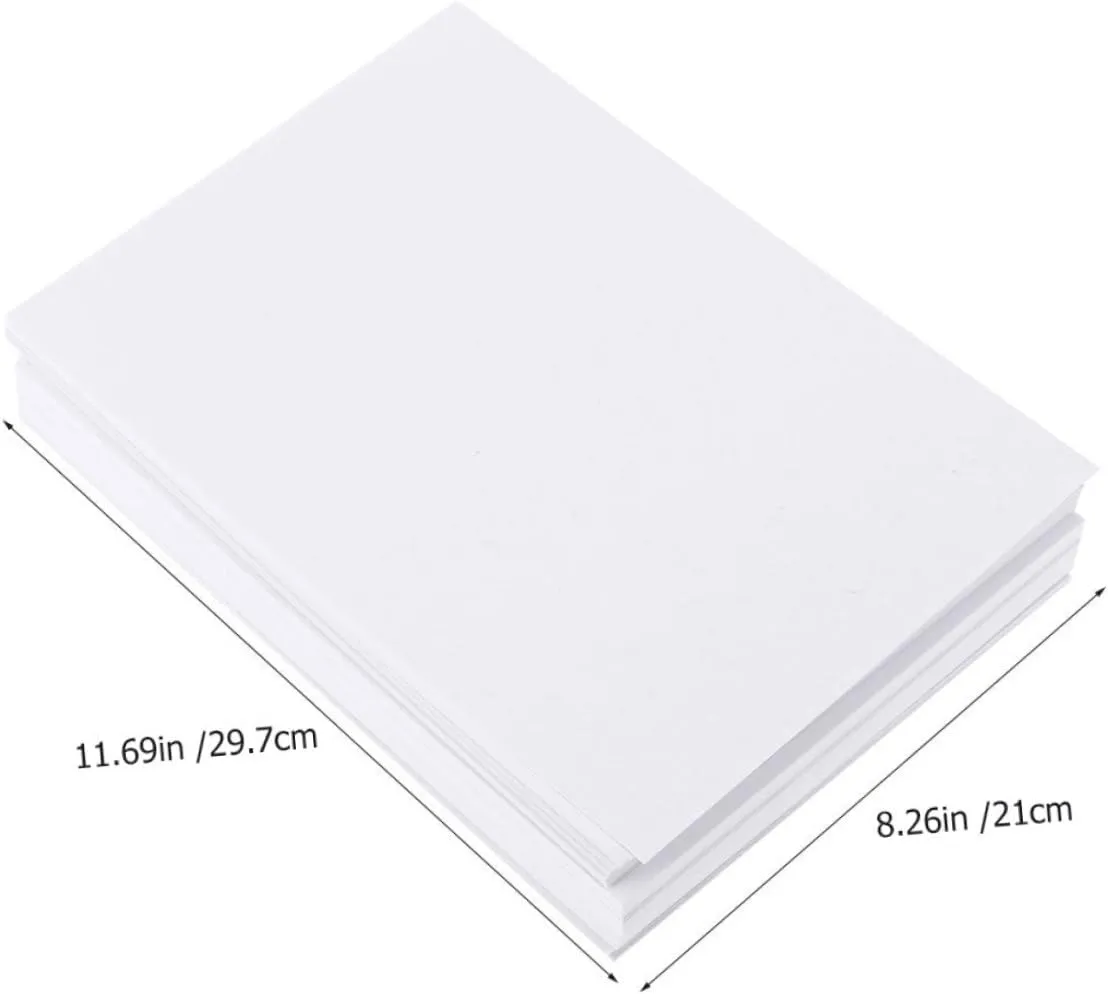 Hohopeti 100pcs Watercolor Paper Drawing Paper for Sketching Painting Crafting for Beginners Students Professionals Compatible Pencils Inks Pastels