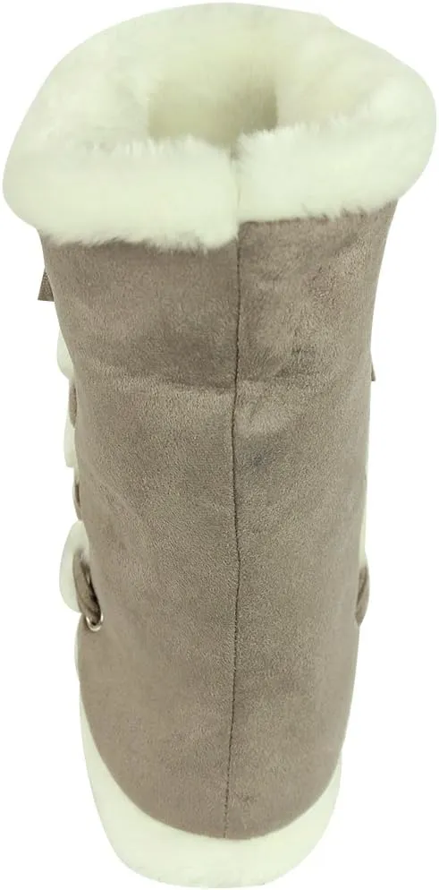 Home Slipper Women's Winter Warm Faux Fur Indoor House Boot Slippers Shoes