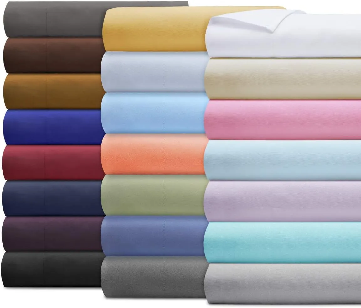 HOMEIDEAS 6 Pieces Lightweight Easy Care Microfiber Bed Sheets Set(Full, Lavender), Super Soft & Fade Resistant, 15 inches Deep Pocket 1800 Thread Count Bedding