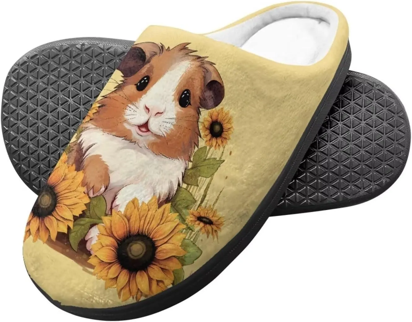 House Slippers for Girls Soft Size 9-15 Black