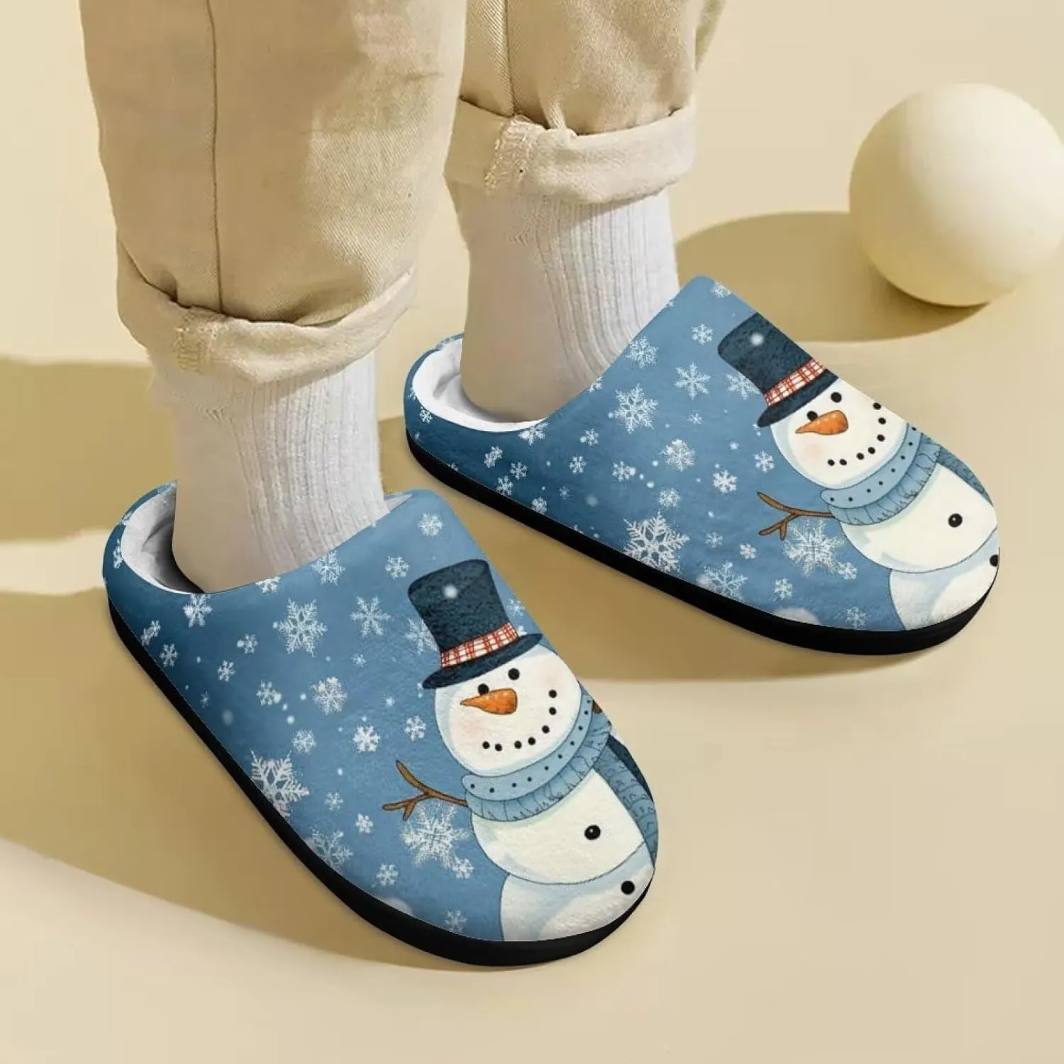 House Slippers for Girls Soft Size 9-15 Black