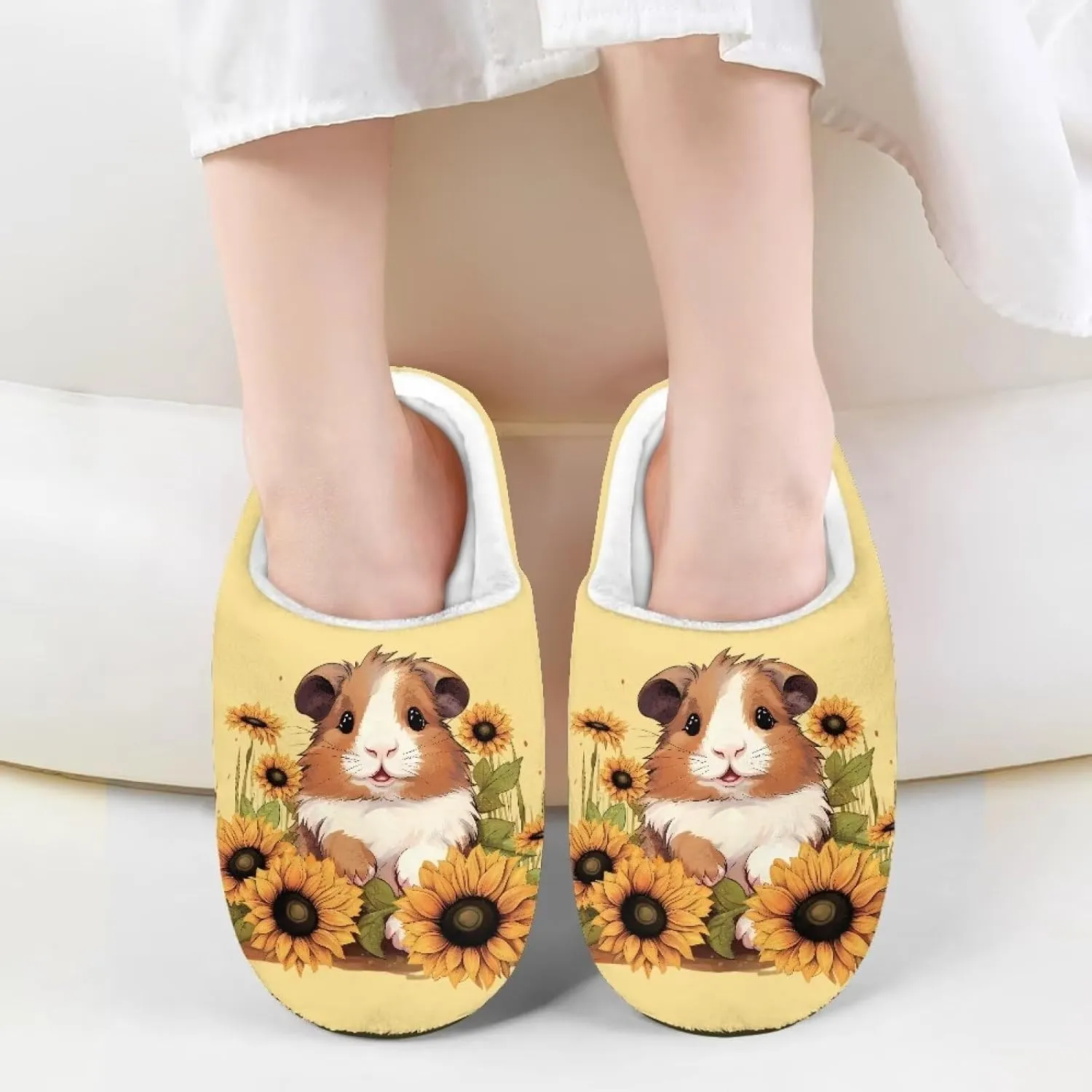 House Slippers for Girls Soft Size 9-15 Black
