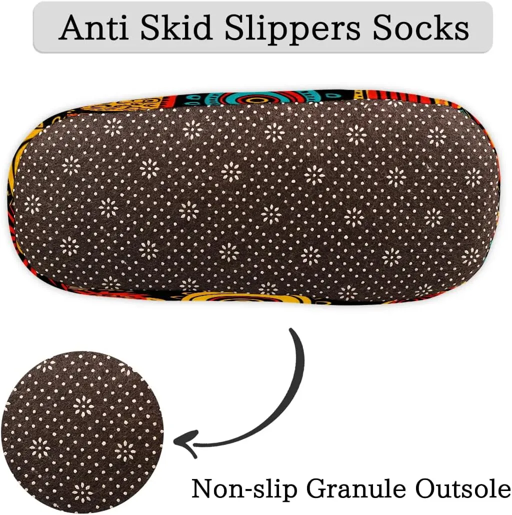 House Slippers for Women Men, Animal Fuzzy Soft Cozy Non Slip Slipper Socks for Indoor Outdoor