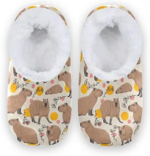 House Slippers Fuzzy Memory Foam Soft Slipper Socks for Woman Men