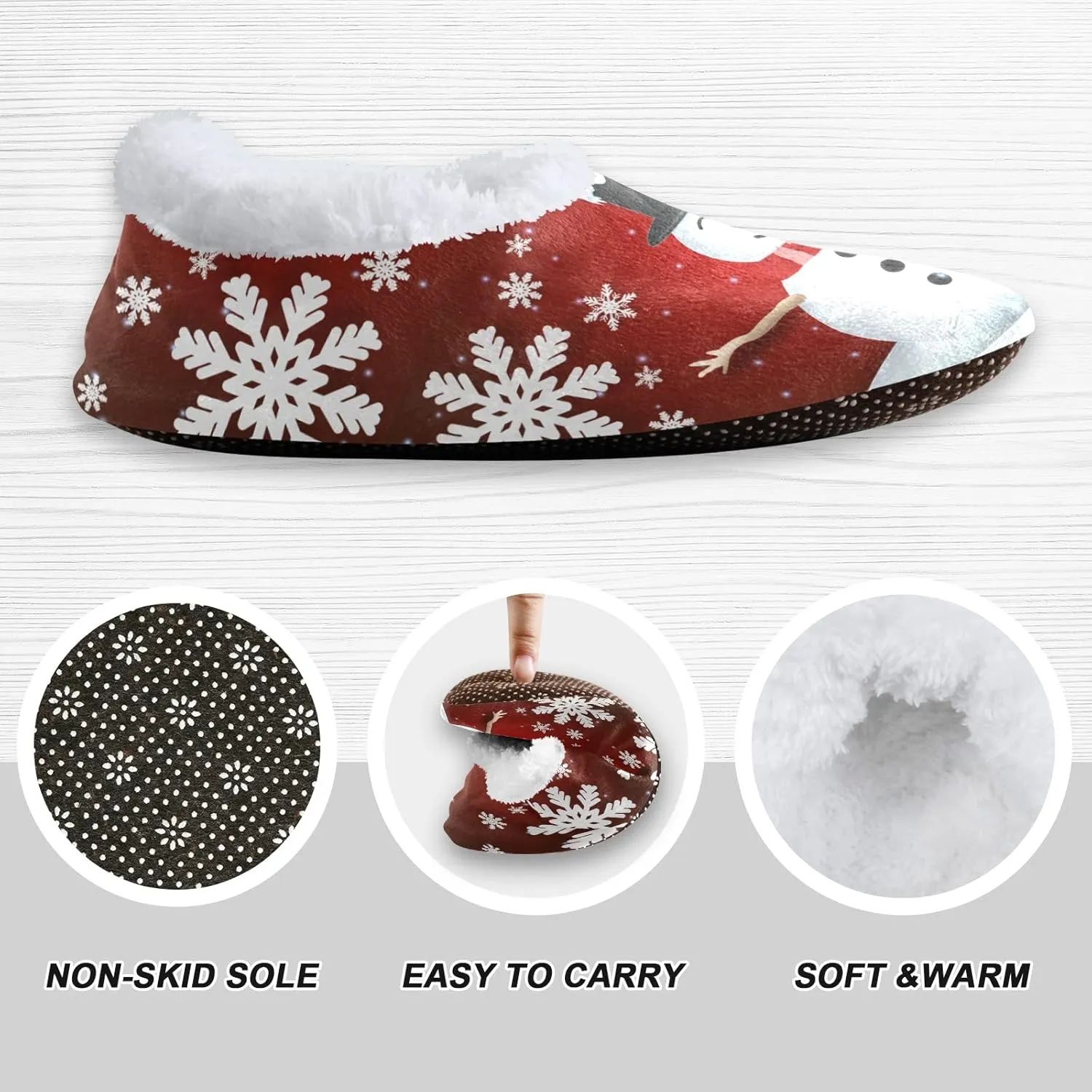 House Slippers Fuzzy Memory Foam Soft Slipper Socks for Woman Men