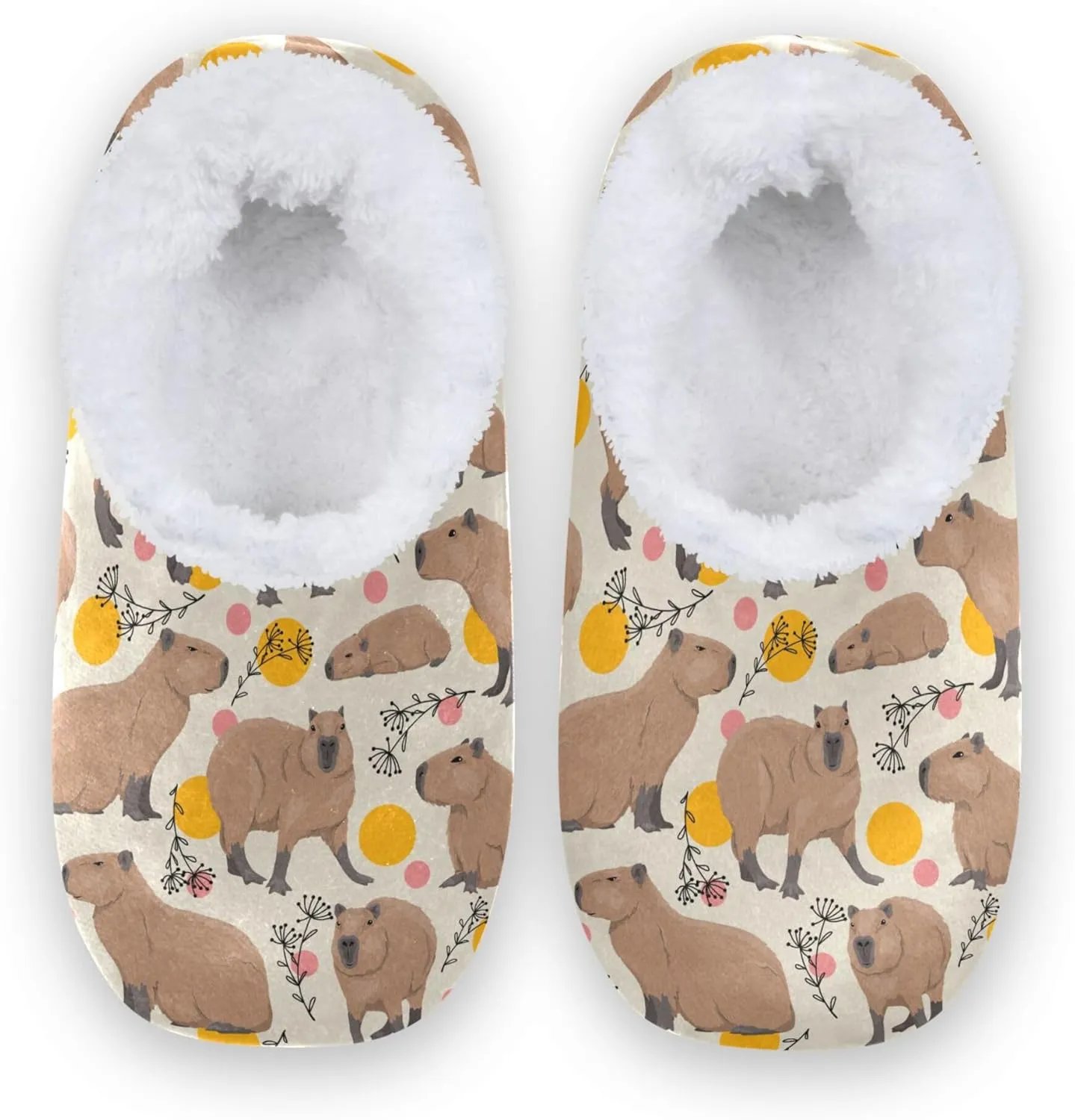 House Slippers Fuzzy Memory Foam Soft Slipper Socks for Woman Men