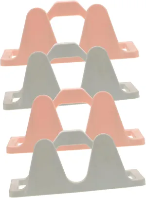 IMIKEYA Shoe Stacker Slim Slipper Rack No Drill for Bathroom Pp Material 4 Pack