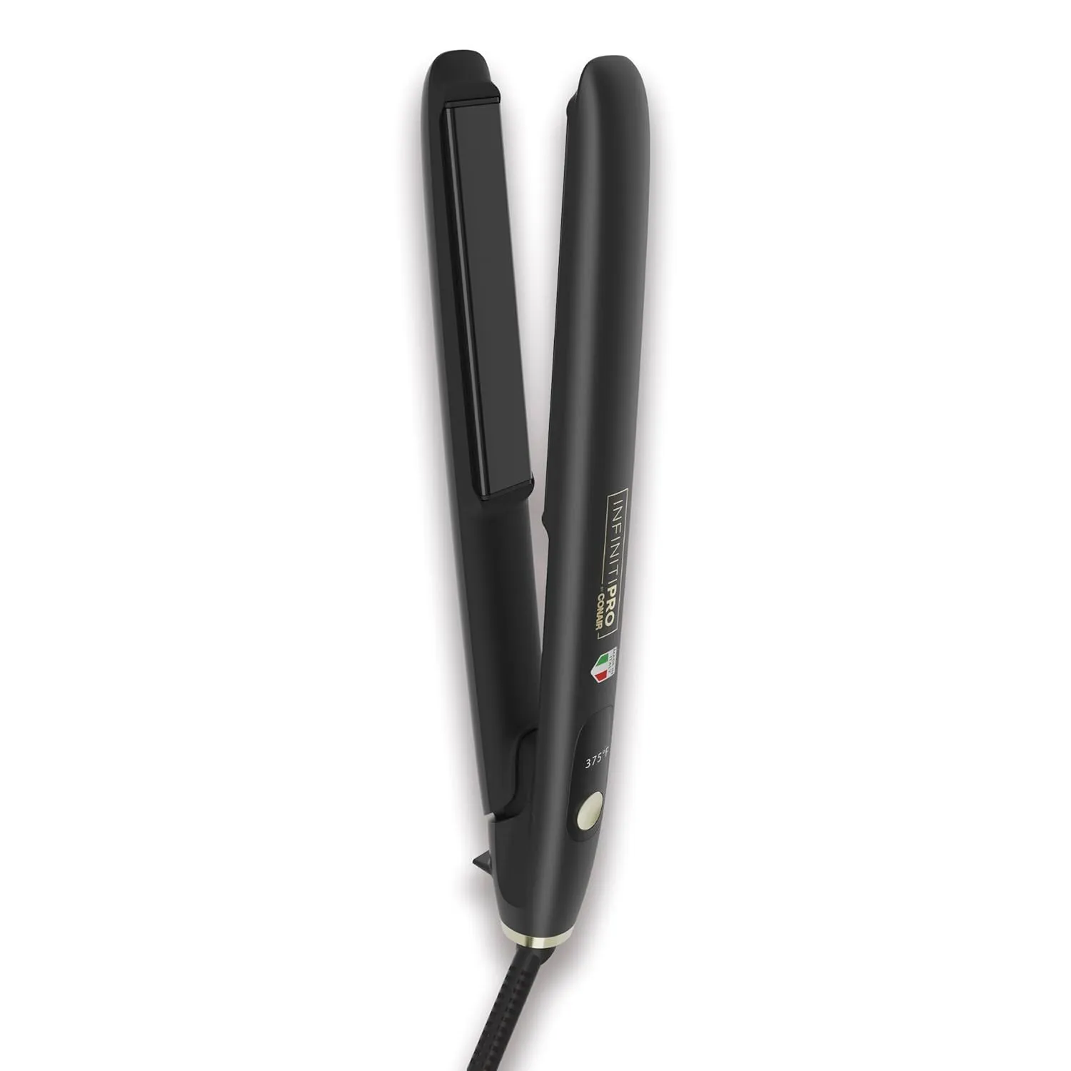 INFINITIPRO by CONAIR ArteBella 1-inch Flat Iron |Hair Straightener with Extra Long Plates | Italian Performance for Ultra-Fast, Flawless Styling