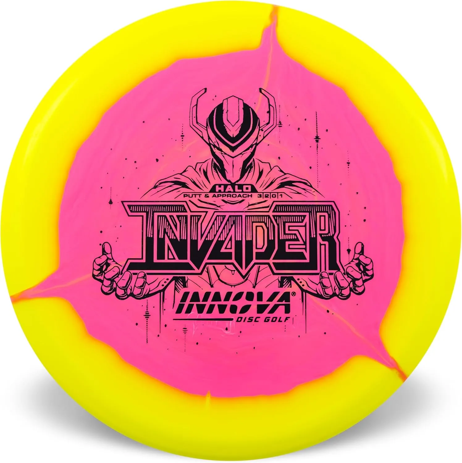 Innova Halo Star Invader Disc Golf Putter – Straight Flying Disc Golf Putter (Colors Will Vary)