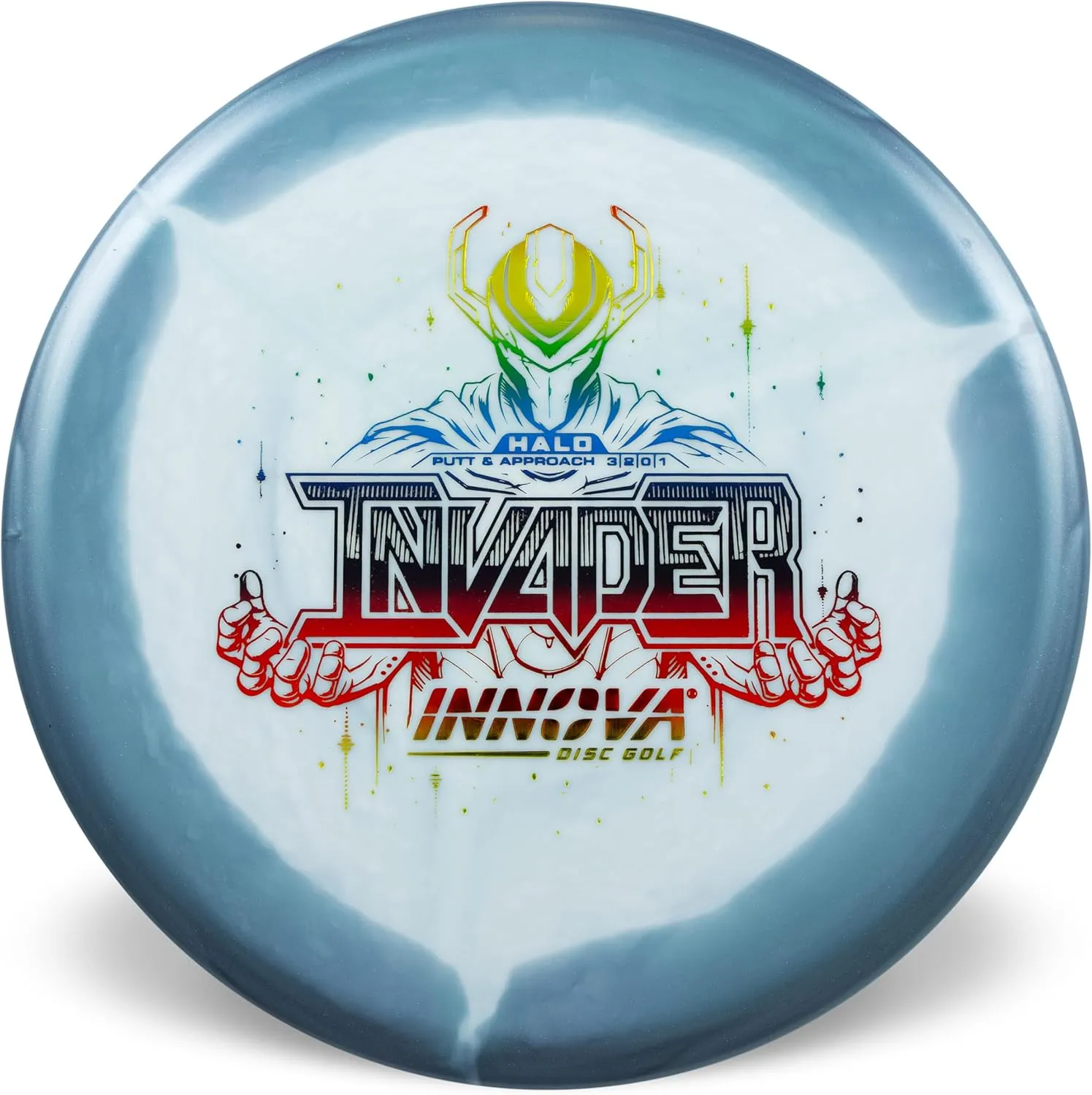 Innova Halo Star Invader Disc Golf Putter – Straight Flying Disc Golf Putter (Colors Will Vary)