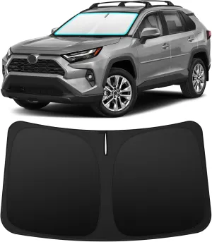 INSAUTO Foldable Windshield Sun Shade for Toyota RAV4 2019-2025, Heat & UV Protection Car Sunshade with Storage Bag, Keep Interior Cool & Easy Installation