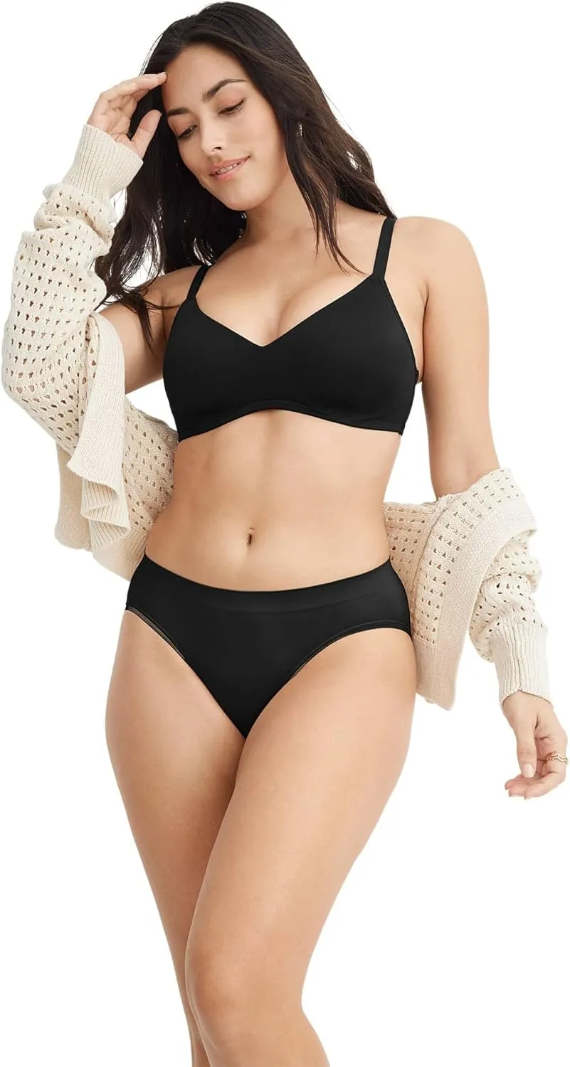Jockey Women's Bra Smooth & Sleek Microfiber Full Coverage Wirefree T-Shirt Bra