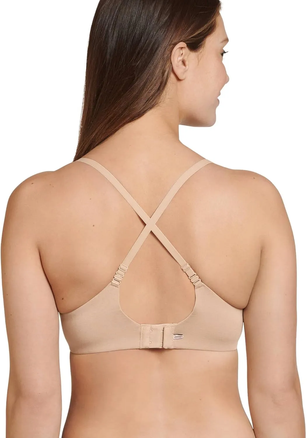 Jockey Women's Bra Smooth & Sleek Supersoft Demi Coverage Underwire T-Shirt Bra