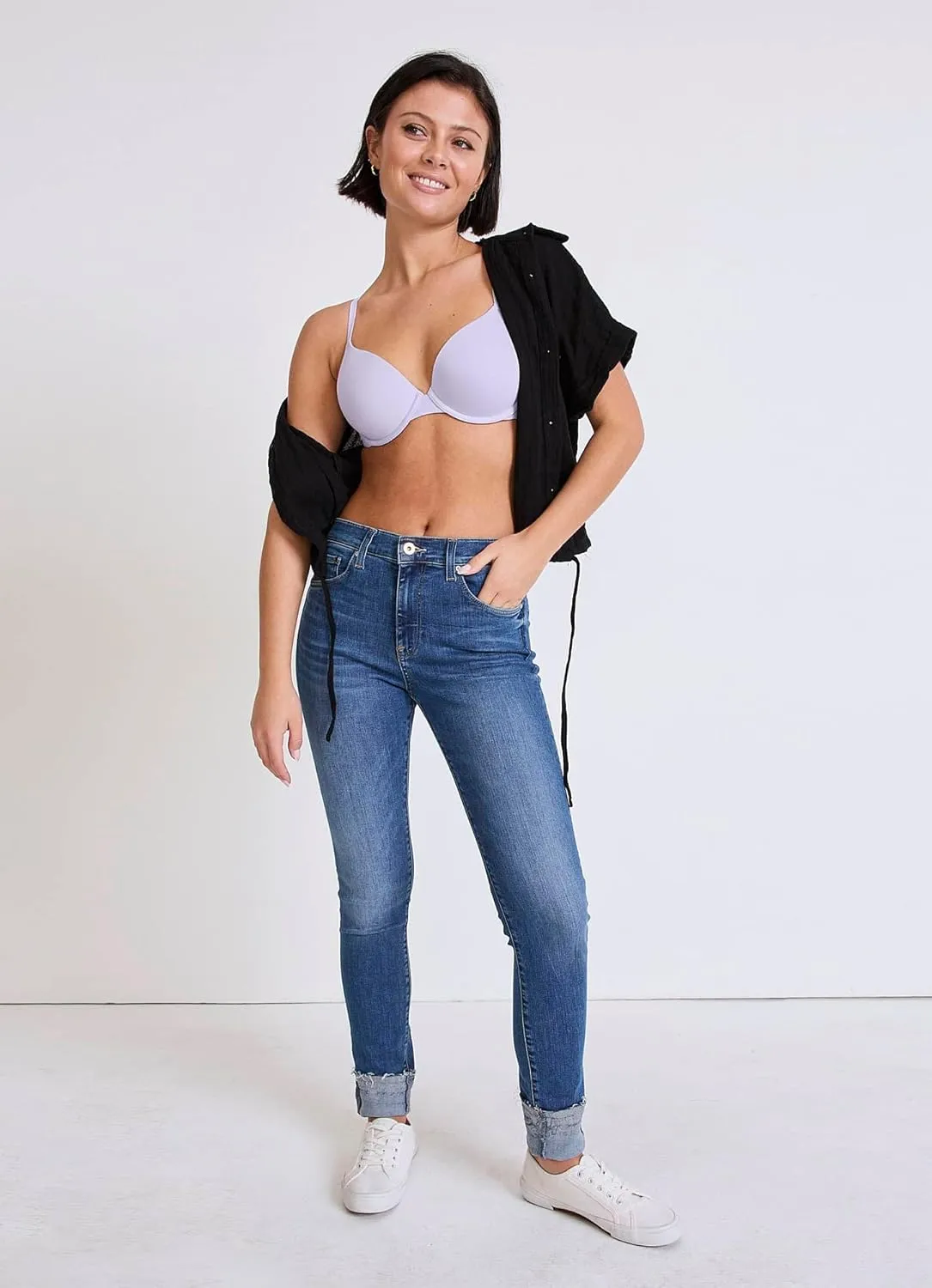 Jockey Women's Bra Smooth & Sleek Supersoft Demi Coverage Underwire T-Shirt Bra