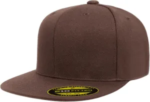 Joe's USA Flexfit 210 Structured 6 Panel Premium Wool Blend Fitted Hat - Bulk, Blank Caps