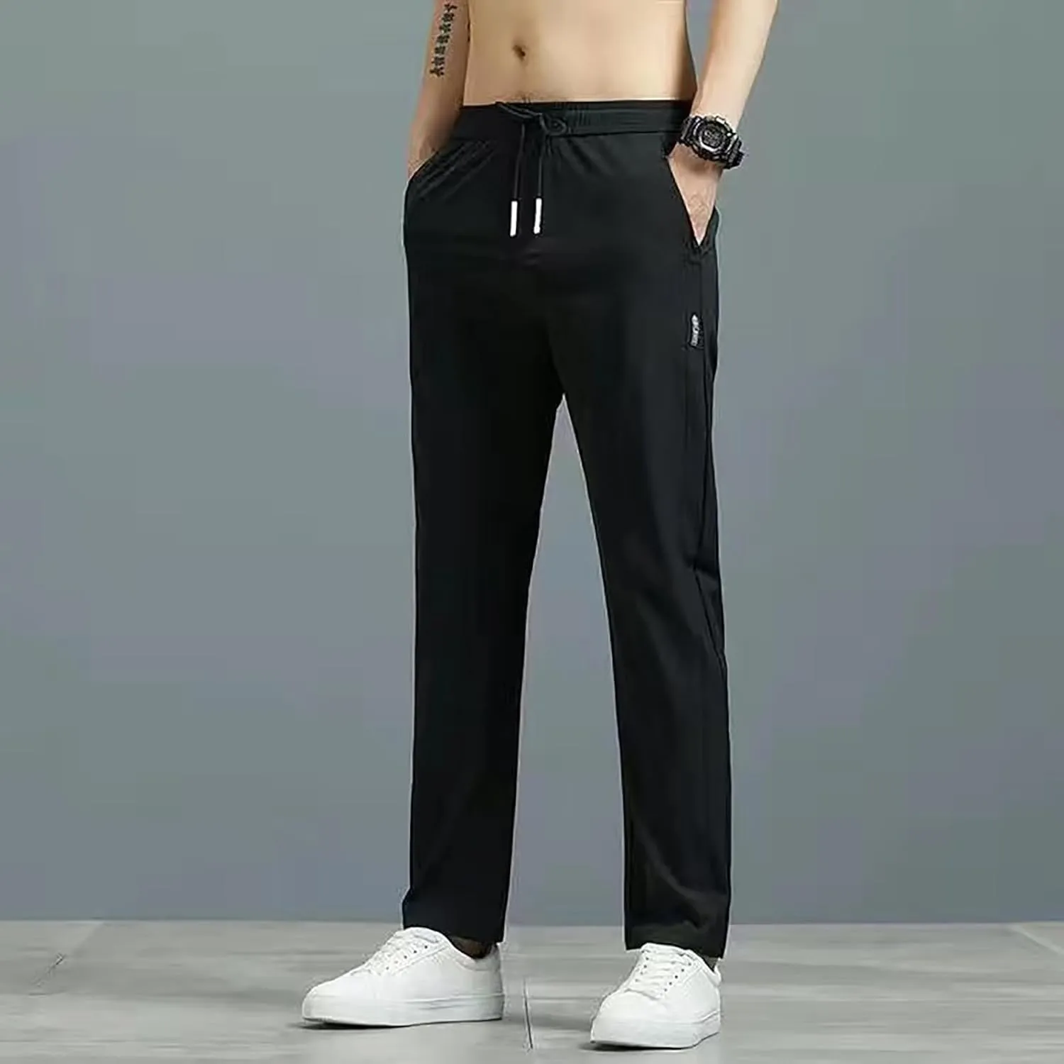 Joggers for Men UK Loose Fit Joggers Sweat Pants Running Gym Training Sport Combat Pant Soft Jogging Sweat