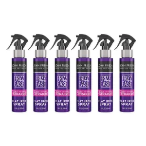 John Frieda Frizz Ease 3-day Flat Iron Spray, Heat-activated Straightening Spray, to Block Out Frizz, with Keratin Protein, 3.5 Ounce (Pack of 6)