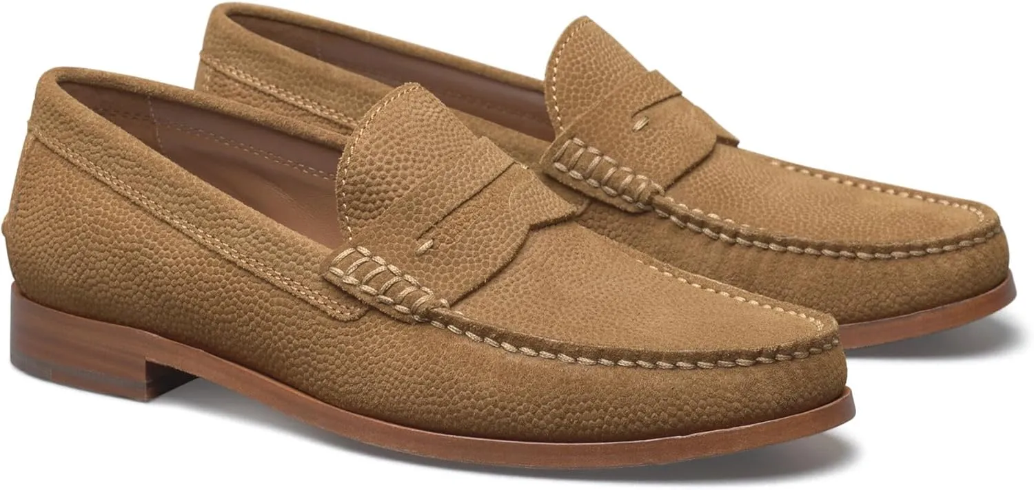Johnston & Murphy Men’s Baldwin Penny Shoes – Men’s Dress Shoes, Leather Moccasin Shoes, Dress Shoes for Men, Durable Rubber Sole & Cushioned Footbed, Men’s Penny Loafers