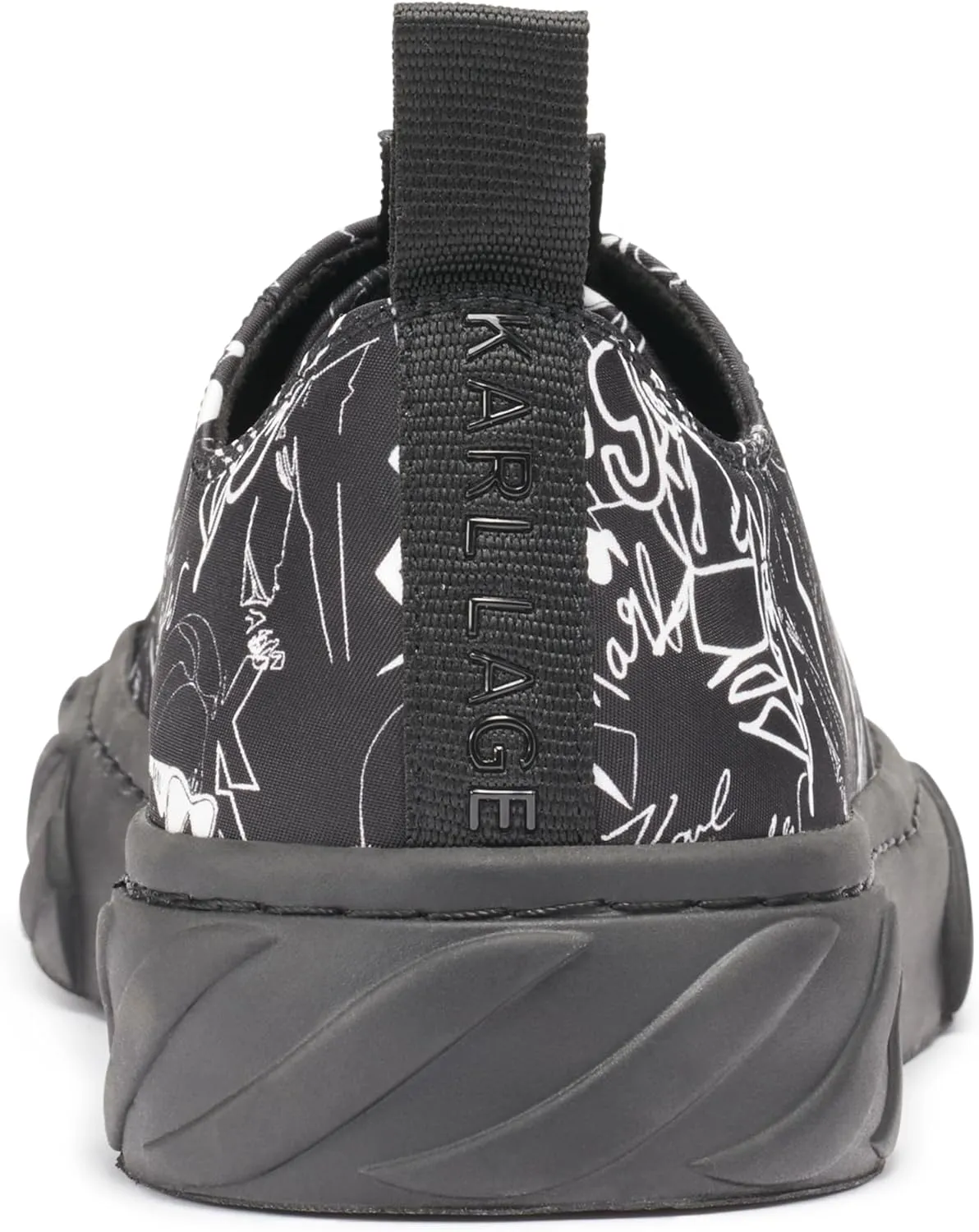 Karl Lagerfeld Paris Men's Logo Rubber Sole Low Top Sneaker